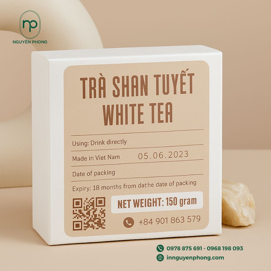 In hộp giấy đựng trà Shan Tuyết cổ thụ 